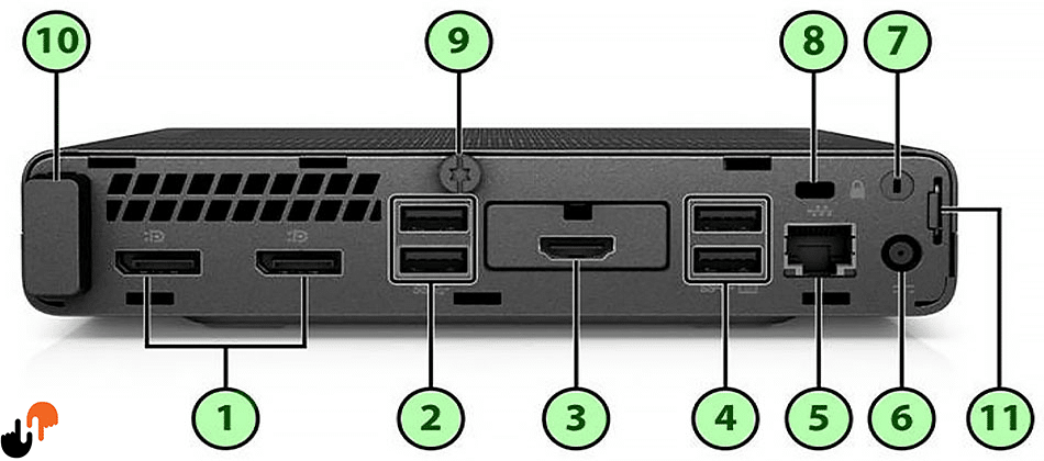  پنل پشتی مینی کیس اچ پی G5 