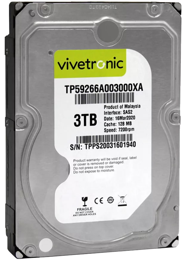 هارد آکبند vivetronic 3tb 10k retail