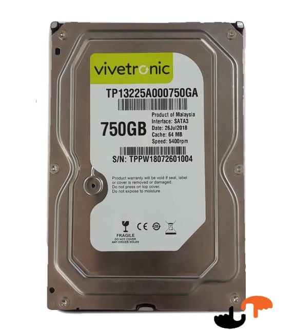 هارد سرور vivetronic 750gb 10k